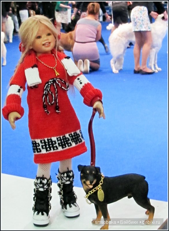 Лилечка Annette Himstedt на выставке собак "Евразия 2014"