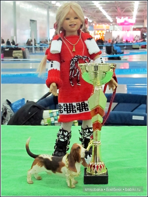 Лилечка Annette Himstedt на выставке собак "Евразия 2014"