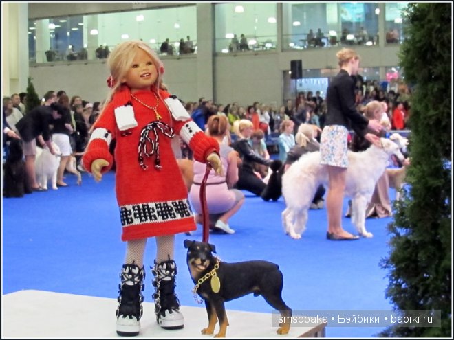 Лилечка Annette Himstedt на выставке собак "Евразия 2014"