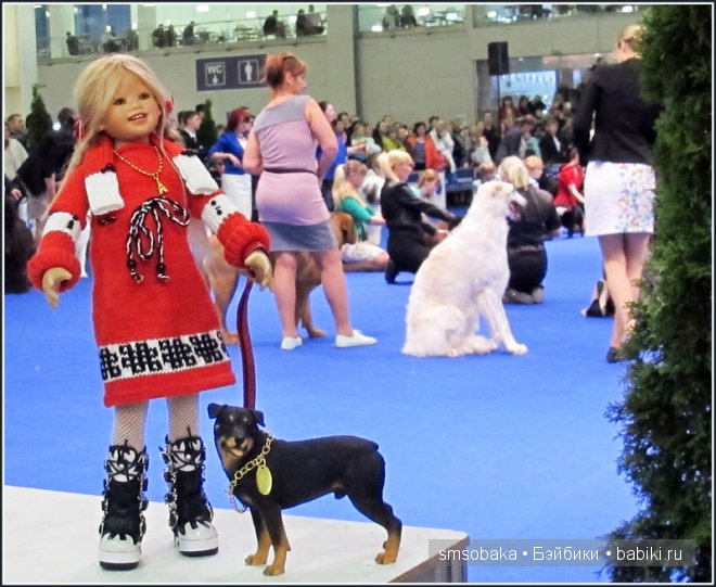 Лилечка Annette Himstedt на выставке собак "Евразия 2014"