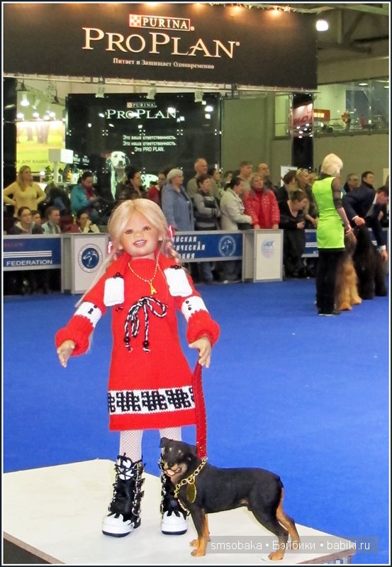 Лилечка Annette Himstedt на выставке собак "Евразия 2014"
