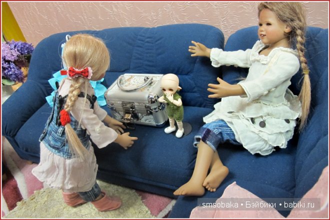 Встреча Лили и Юты. Куклы Annette Himstedt