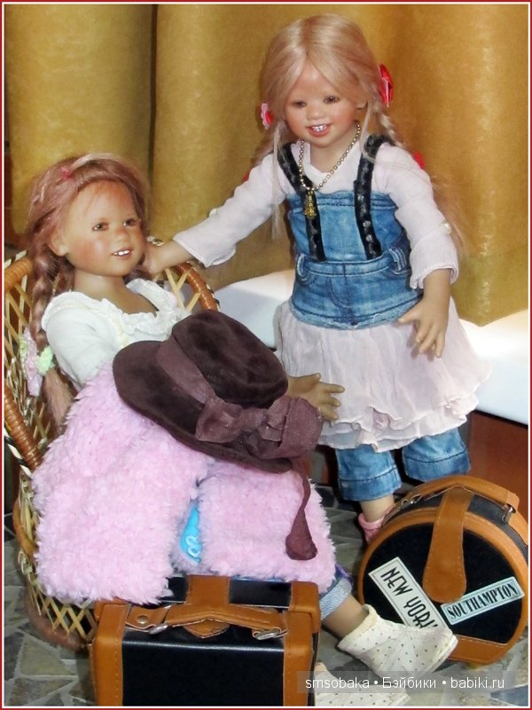 Встреча Лили и Юты. Куклы Annette Himstedt