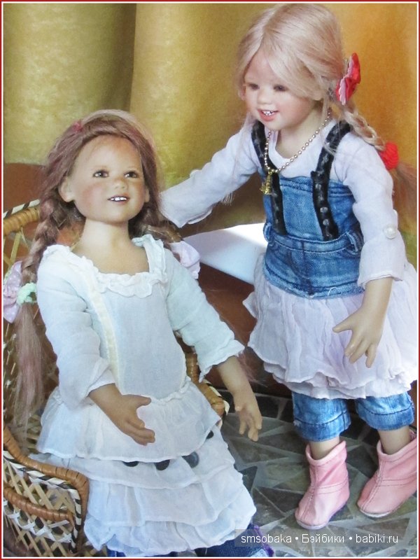 Встреча Лили и Юты. Куклы Annette Himstedt