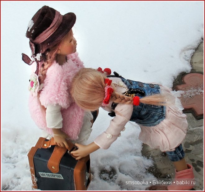 Встреча Лили и Юты. Куклы Annette Himstedt