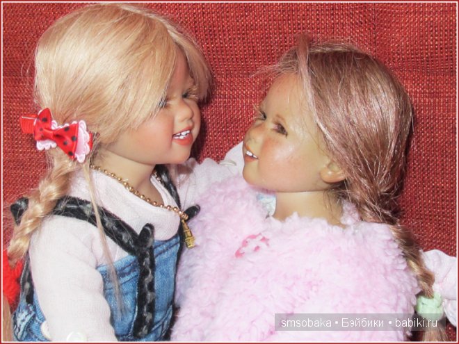 Встреча Лили и Юты. Куклы Annette Himstedt