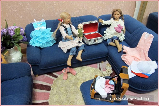 Встреча Лили и Юты. Куклы Annette Himstedt