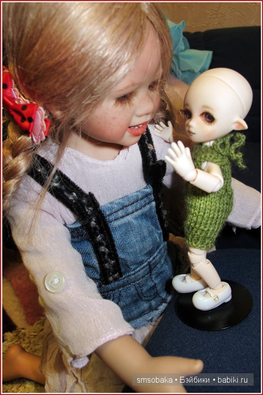 Встреча Лили и Юты. Куклы Annette Himstedt