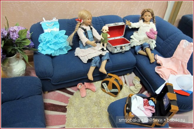 Встреча Лили и Юты. Куклы Annette Himstedt