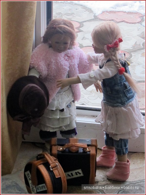 Встреча Лили и Юты. Куклы Annette Himstedt