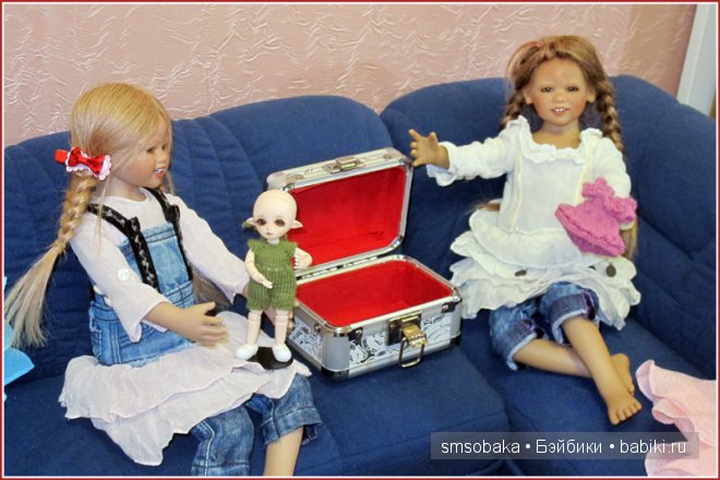 Встреча Лили и Юты. Куклы Annette Himstedt