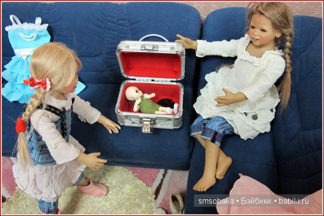 Встреча Лили и Юты. Куклы Annette Himstedt