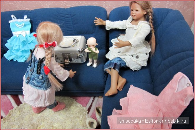 Встреча Лили и Юты. Куклы Annette Himstedt
