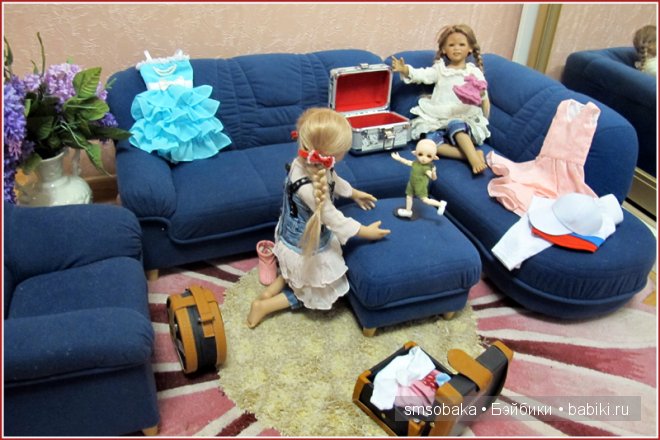 Встреча Лили и Юты. Куклы Annette Himstedt