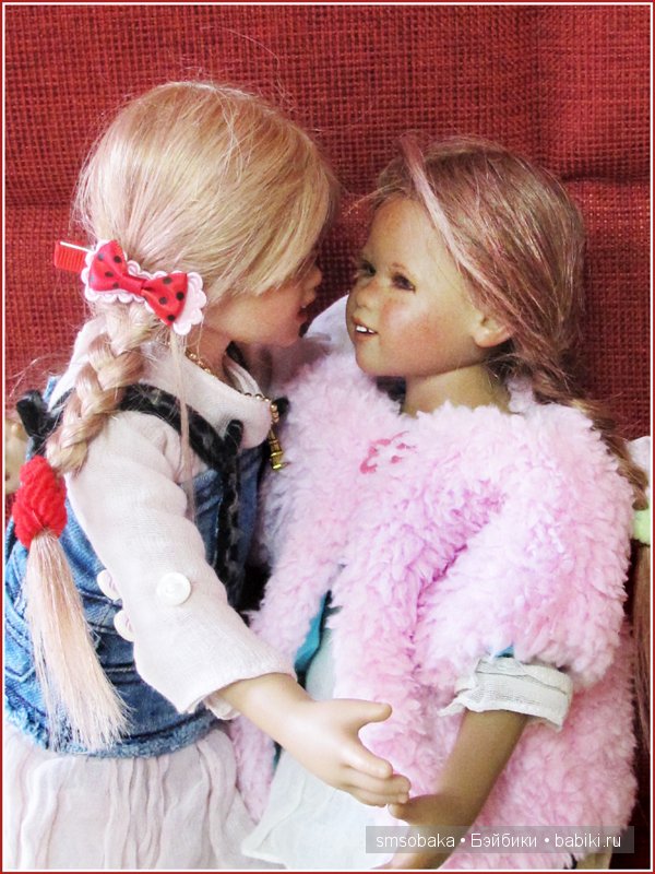 Встреча Лили и Юты. Куклы Annette Himstedt