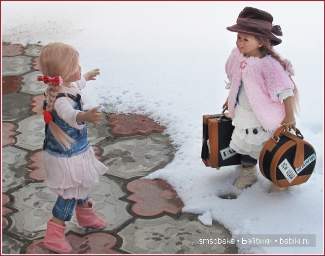 Встреча Лили и Юты. Куклы Annette Himstedt (фото 5)