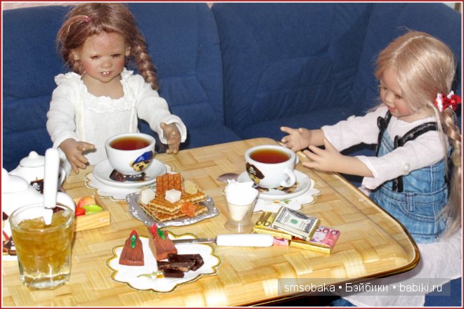 Встреча Лили и Юты. Куклы Annette Himstedt