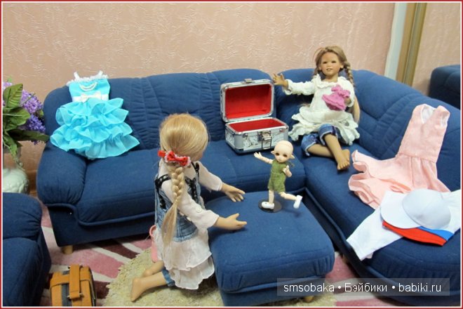 Встреча Лили и Юты. Куклы Annette Himstedt
