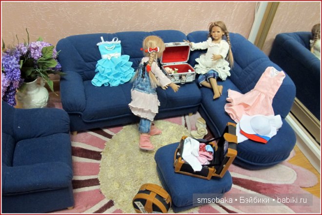 Встреча Лили и Юты. Куклы Annette Himstedt