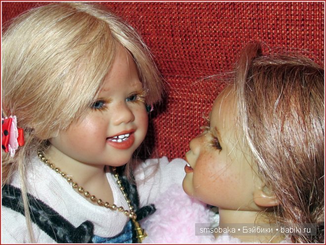 Встреча Лили и Юты. Куклы Annette Himstedt