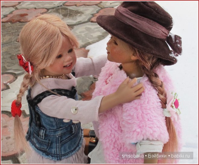 Встреча Лили и Юты. Куклы Annette Himstedt (фото 8)