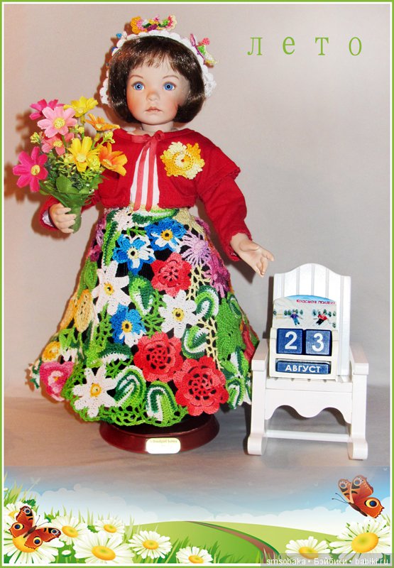 Девочка- календарь — Куклы Dianna Effner (Эффнер) из винила: Little Darling (фото 3)