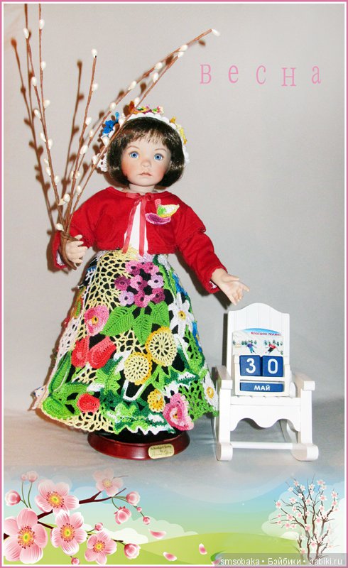 Девочка- календарь — Куклы Dianna Effner (Эффнер) из винила: Little Darling (фото 2)