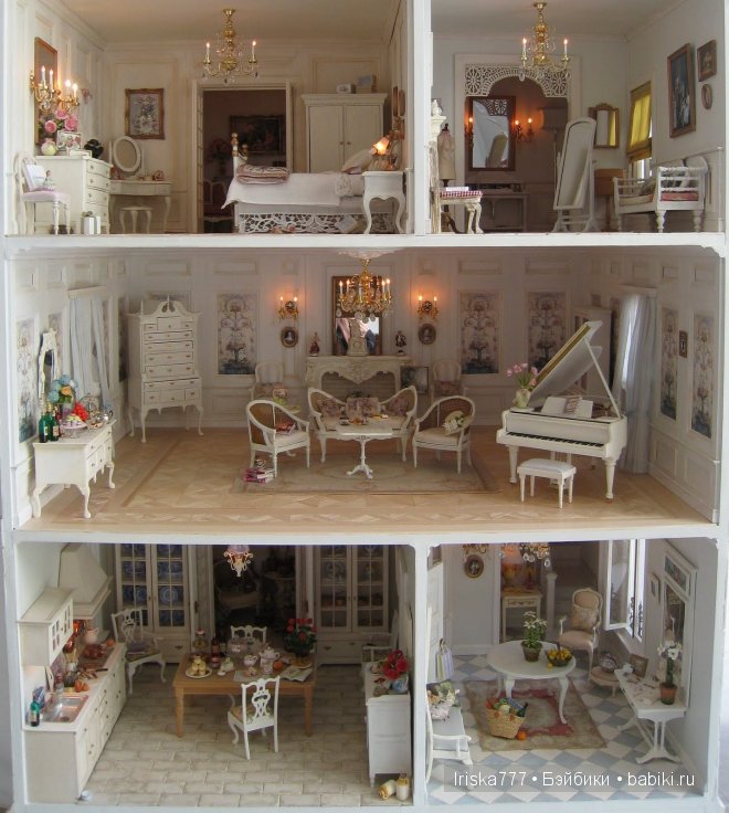 M-WOOD - Кукольные домики и мебель - Кукольный домик одноэтажный с мебелью 