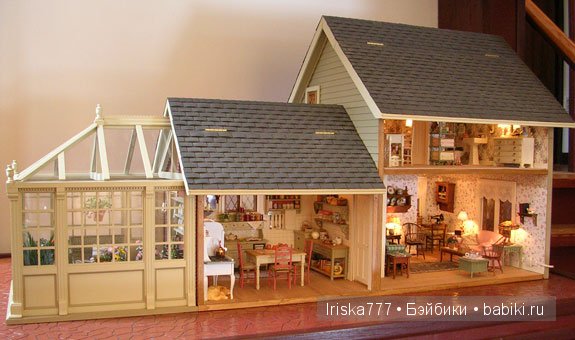 Кукольная миниатюра. Домики в стиле кантри от Pat Balags