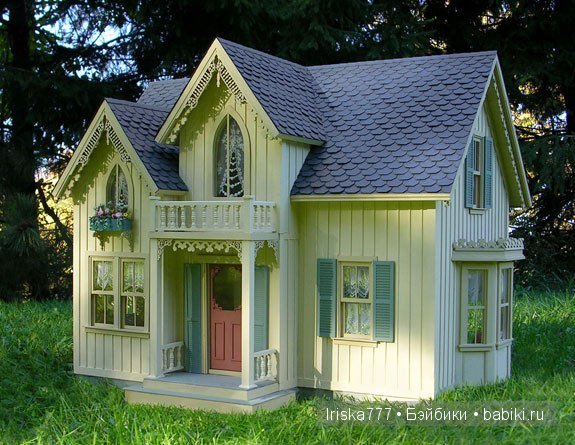 Кукольная миниатюра. Домики в стиле кантри от Pat Balags
