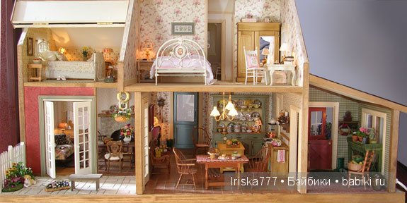 Кукольная миниатюра. Домики в стиле кантри от Pat Balags (фото 10)