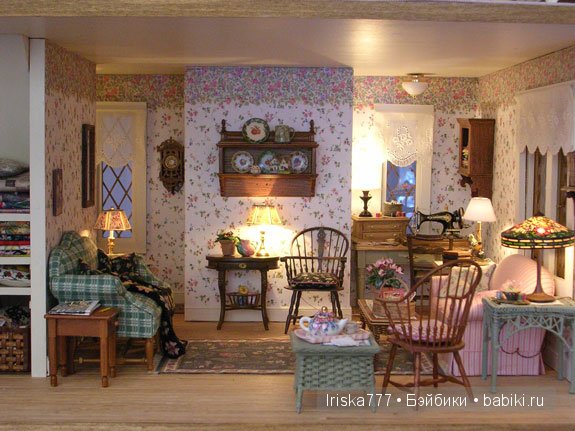 Кукольная миниатюра. Домики в стиле кантри от Pat Balags