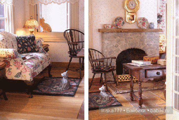 Кукольная миниатюра. Домики в стиле кантри от Pat Balags