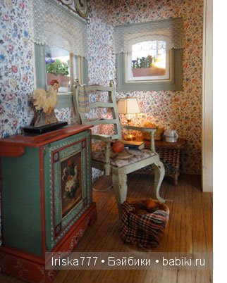 Кукольная миниатюра. Домики в стиле кантри от Pat Balags (фото 5)