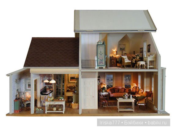 Кукольная миниатюра. Домики в стиле кантри от Pat Balags