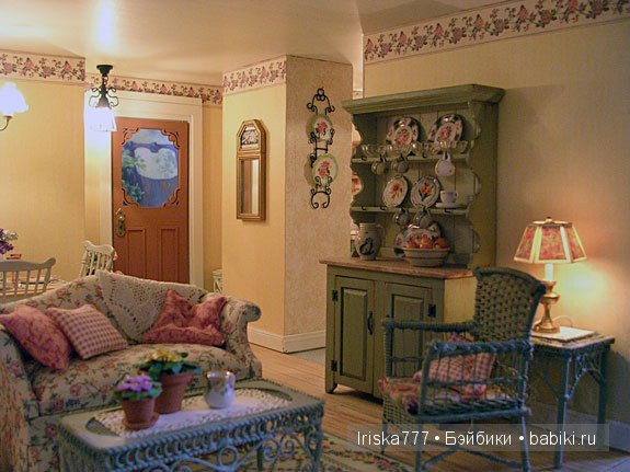 Кукольная миниатюра. Домики в стиле кантри от Pat Balags