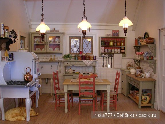 Кукольная миниатюра. Домики в стиле кантри от Pat Balags