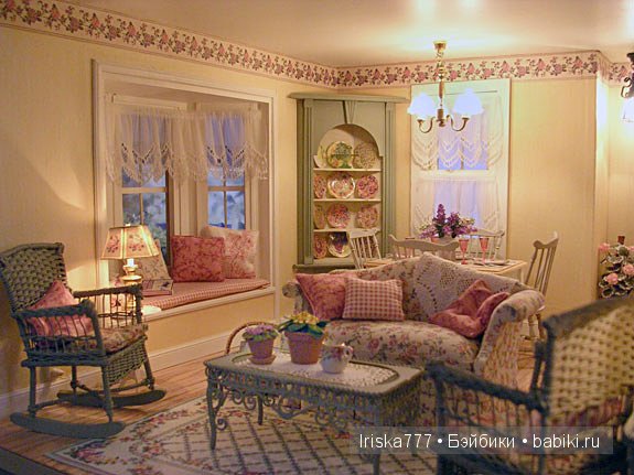 Кукольная миниатюра. Домики в стиле кантри от Pat Balags