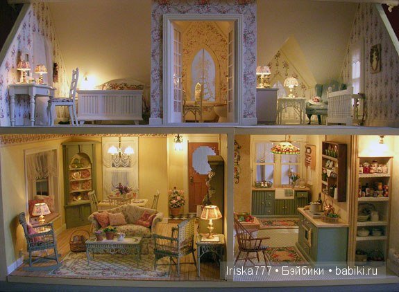 Кукольная миниатюра. Домики в стиле кантри от Pat Balags