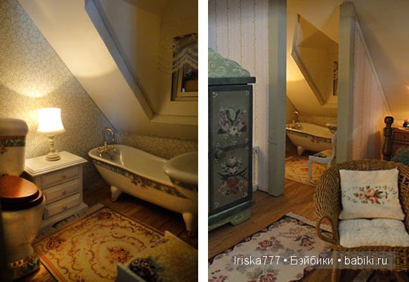 Кукольная миниатюра. Домики в стиле кантри от Pat Balags (фото 6)