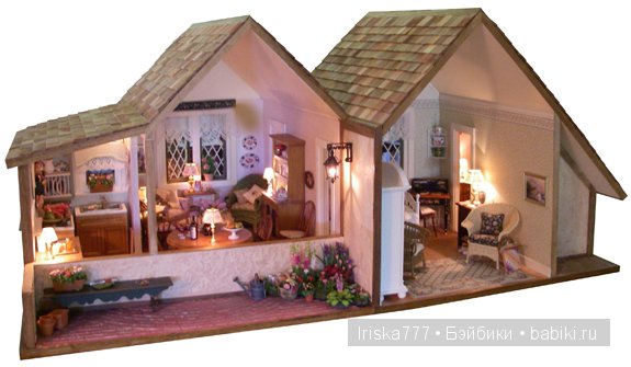 Кукольная миниатюра. Домики в стиле кантри от Pat Balags