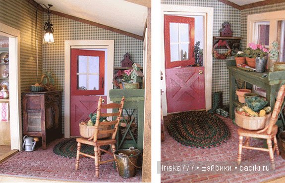 Кукольная миниатюра. Домики в стиле кантри от Pat Balags