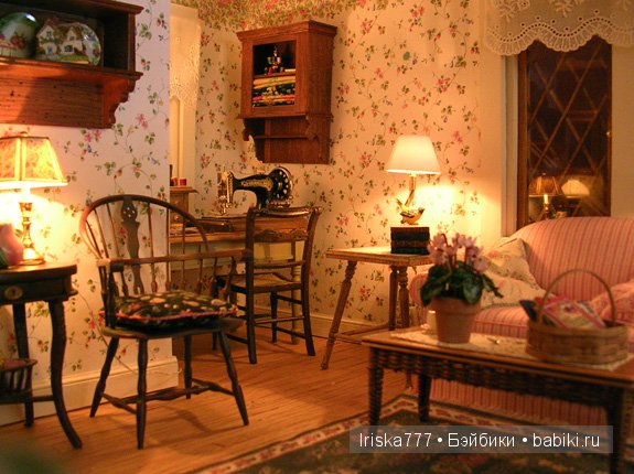 Кукольная миниатюра. Домики в стиле кантри от Pat Balags