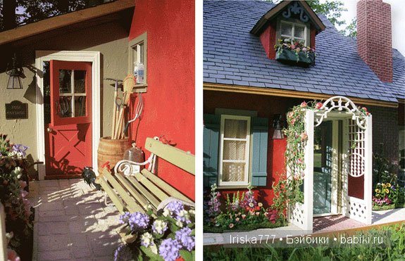 Кукольная миниатюра. Домики в стиле кантри от Pat Balags (фото 9)
