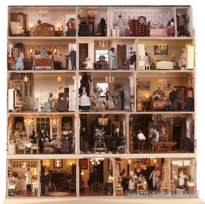 Миниатюрный отель в масштабе 1:12. Julie Jackson