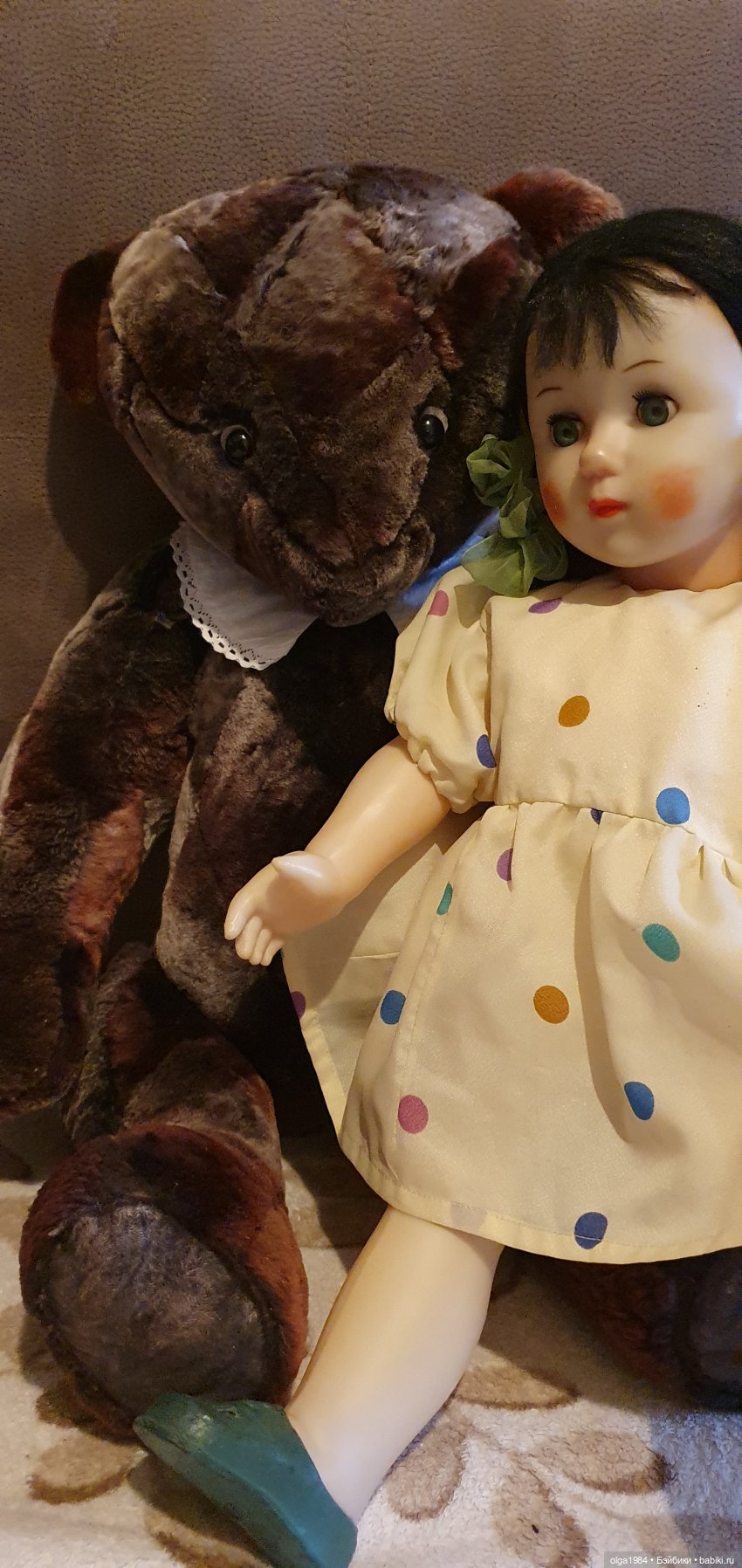 Кукла СССР Светлана фабрики мягкой игрушки № 1 | Бэйбики Кукла СССР Светлана фабрики мягкой игрушки № 1 (фото 8)