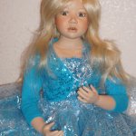 Фарфоровая кукла БИРГИТ - Лазурная Мечта от Кристин Оранж