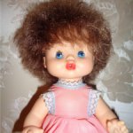 Кукла СССР , тело пластик остальное резина , очень реалистичная фигурка маленькой девочки