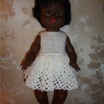 Кукла ГДР -негритосик в одежде ручной работы