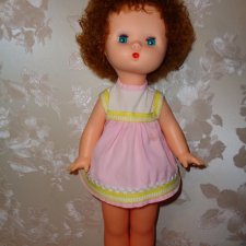 Куколка СССР голова и руки резина, состояние хорошее, платье родное